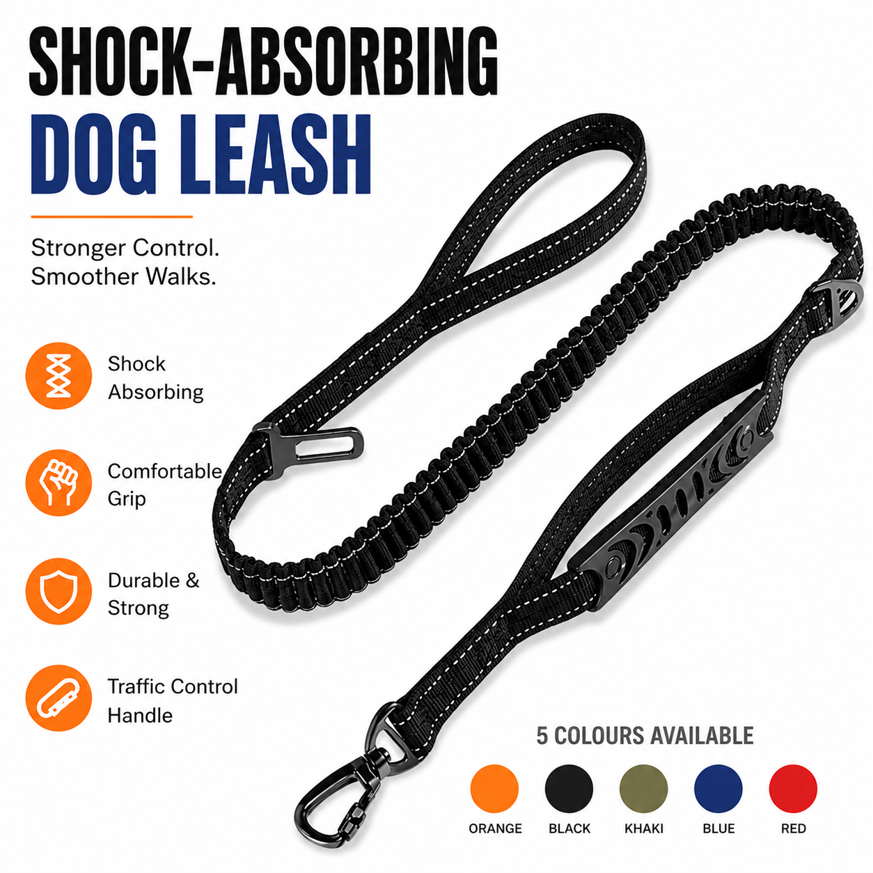 Trizzona™ Shock-Absorbing Dog Leash